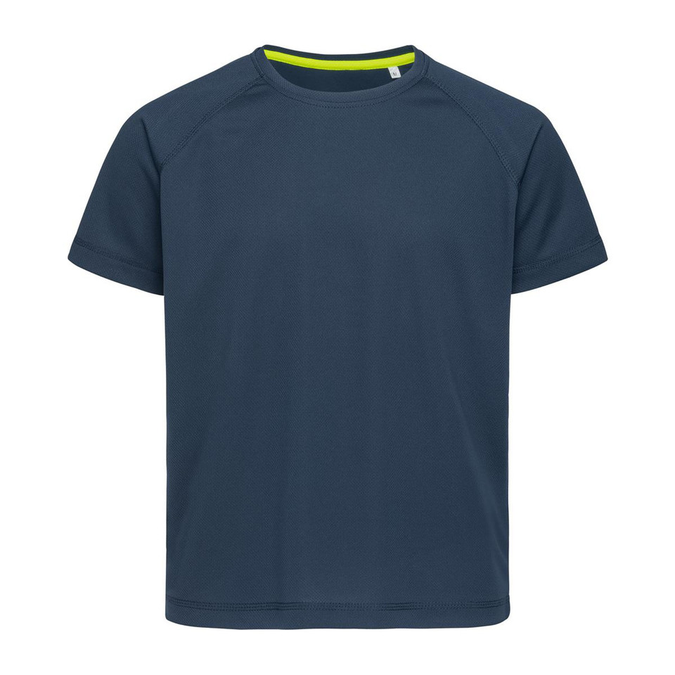 Kids Active 140 Raglan T-Shirt - Marina Blue