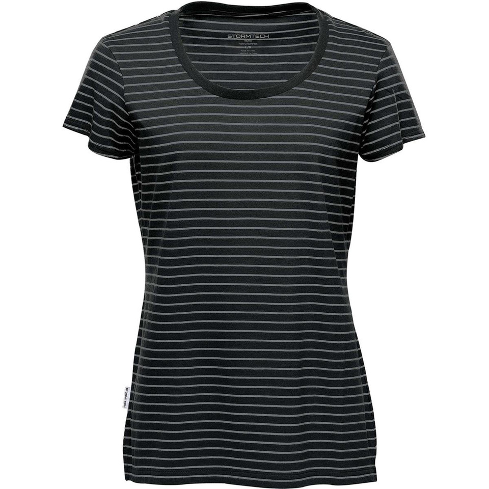 Women's UPF 50+ Scoop Neck Tee - Navy/White