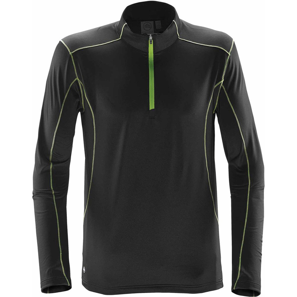 Men's Pulse Fleece Pullover - Black/Kiwi