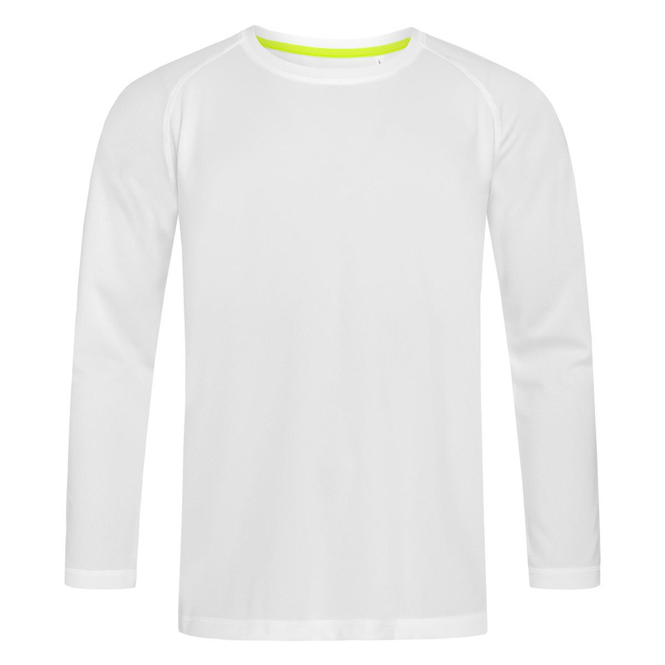 Blank Men's Active 140 Long Sleeve TShirt - White