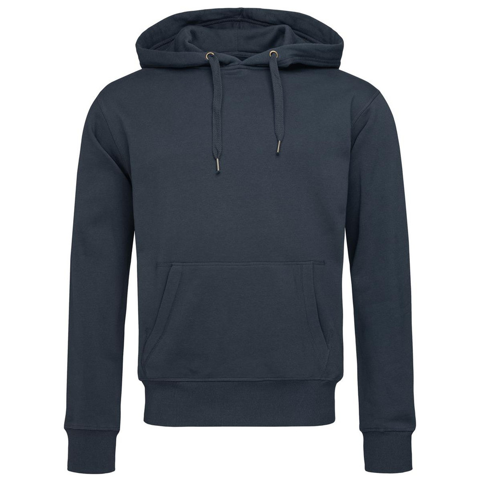 Men's Active Cotton-Blend Sweat Hoody - Blue Midnight