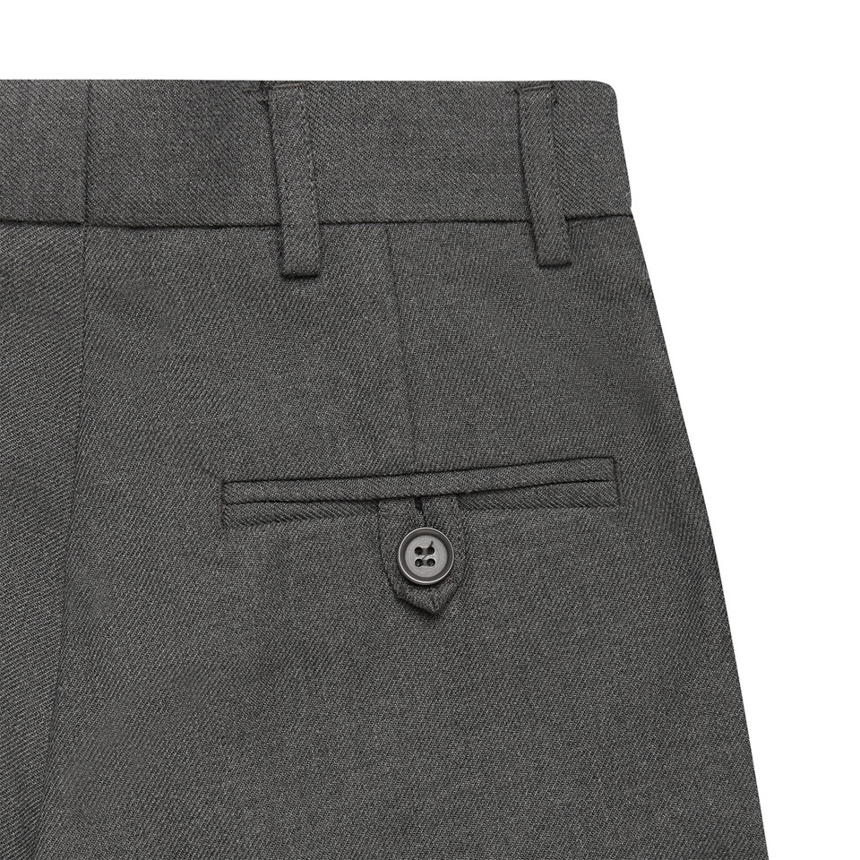 Formal School Trousers with Belt Loops - Back Pocket