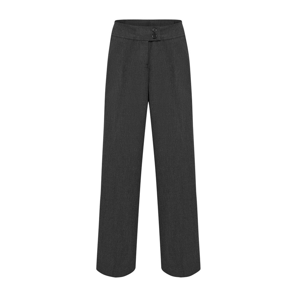 Girls Formal Trousers - Dark Grey Melange