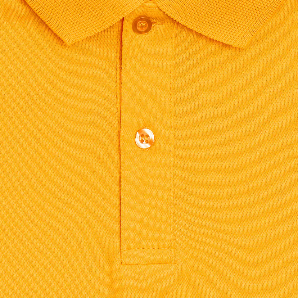School Polo Button Placket Detail