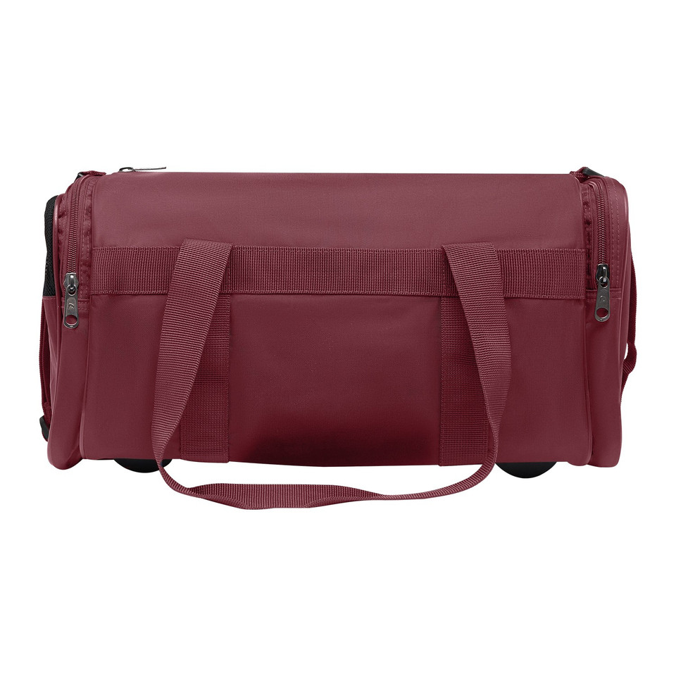 Plain Nylon Sports Bag - Maroon