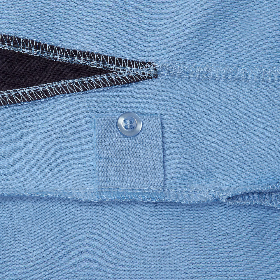 Sports Team Contrast Polo Shirt | Ice Blue/Dark Navy