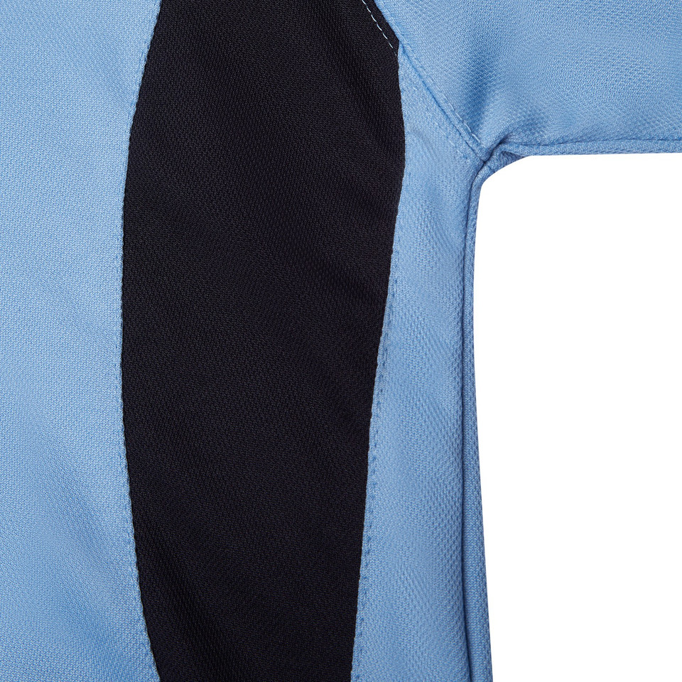 Cotton Back Easy Care Polo Shirt | Ice Blue/Dark Navy