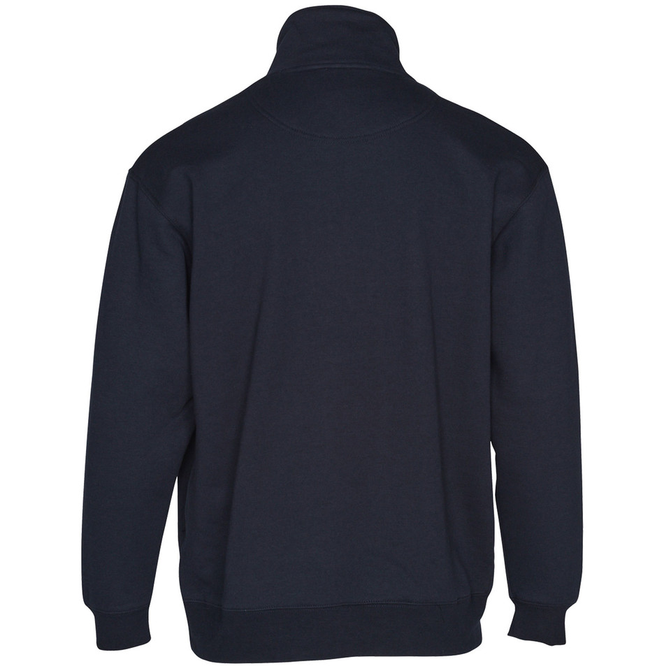Shop Warm Fleecy Sweaters Half-zip | Bulk Discount Navy Back