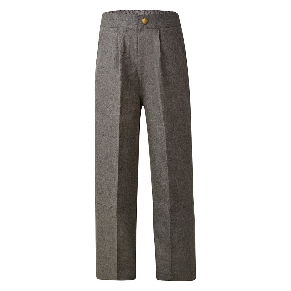 Kids Melange School Pants - Mid Grey