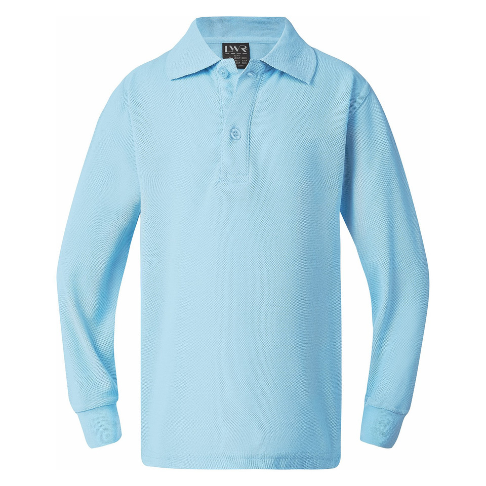 Kids Classic School Polo - Sky