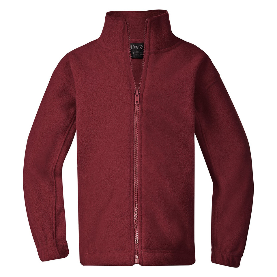 Shop Kids & Adults Polar Fleece Jacket - Dark Maroon