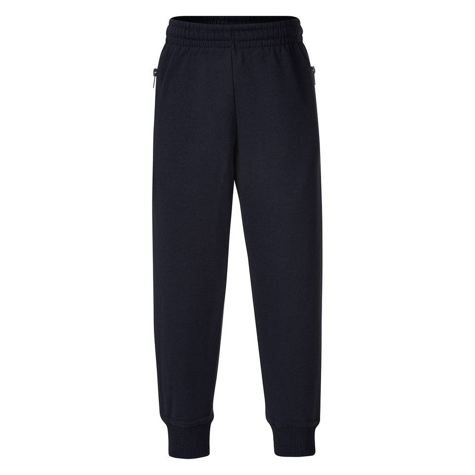 Kids School Fleecy Straight Leg Track Pants - Dark Navy