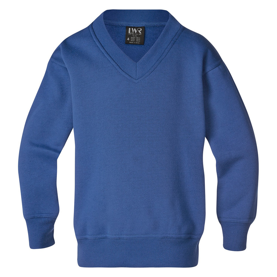 Shop Kids V-Neck Sweatshirt - School Royal