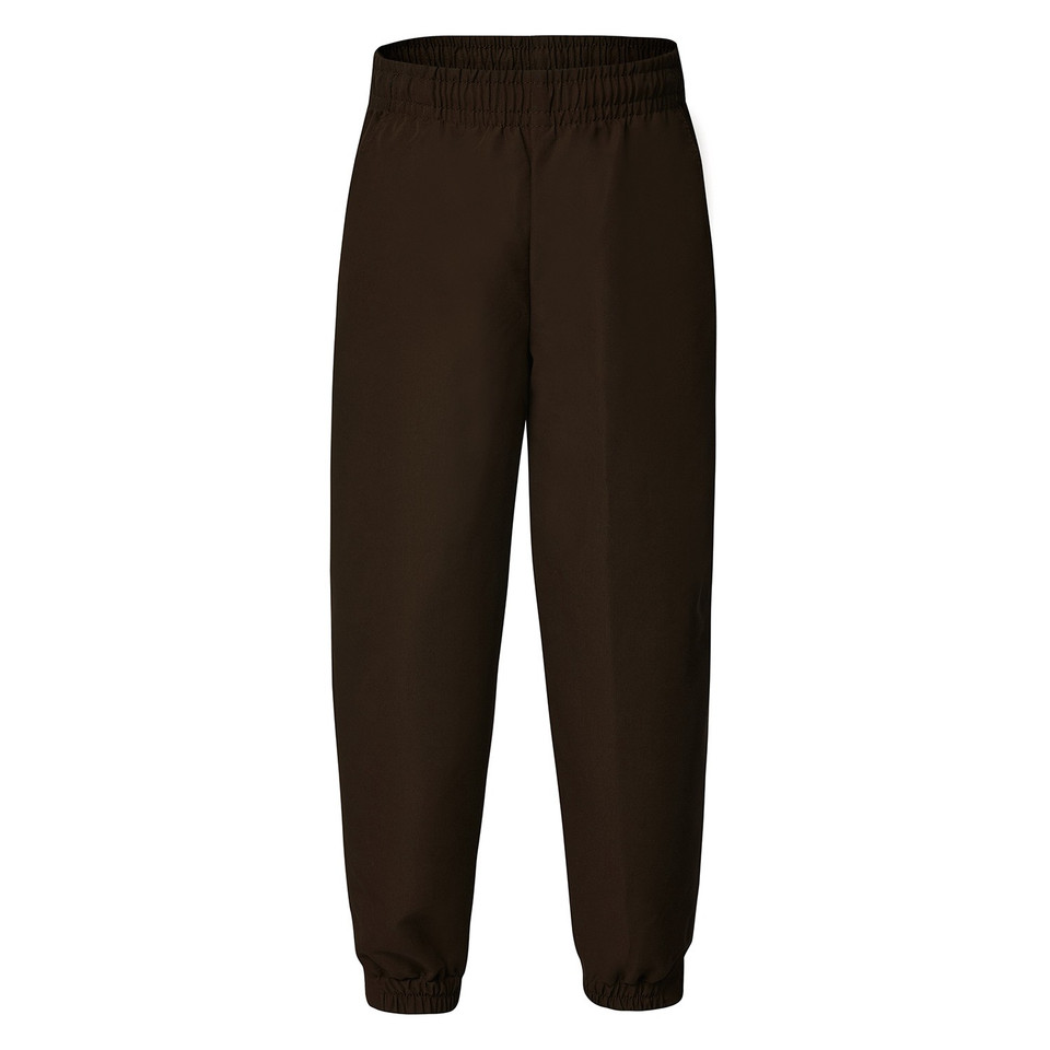 Baggy Kids Microfibre Track Pants - Brown