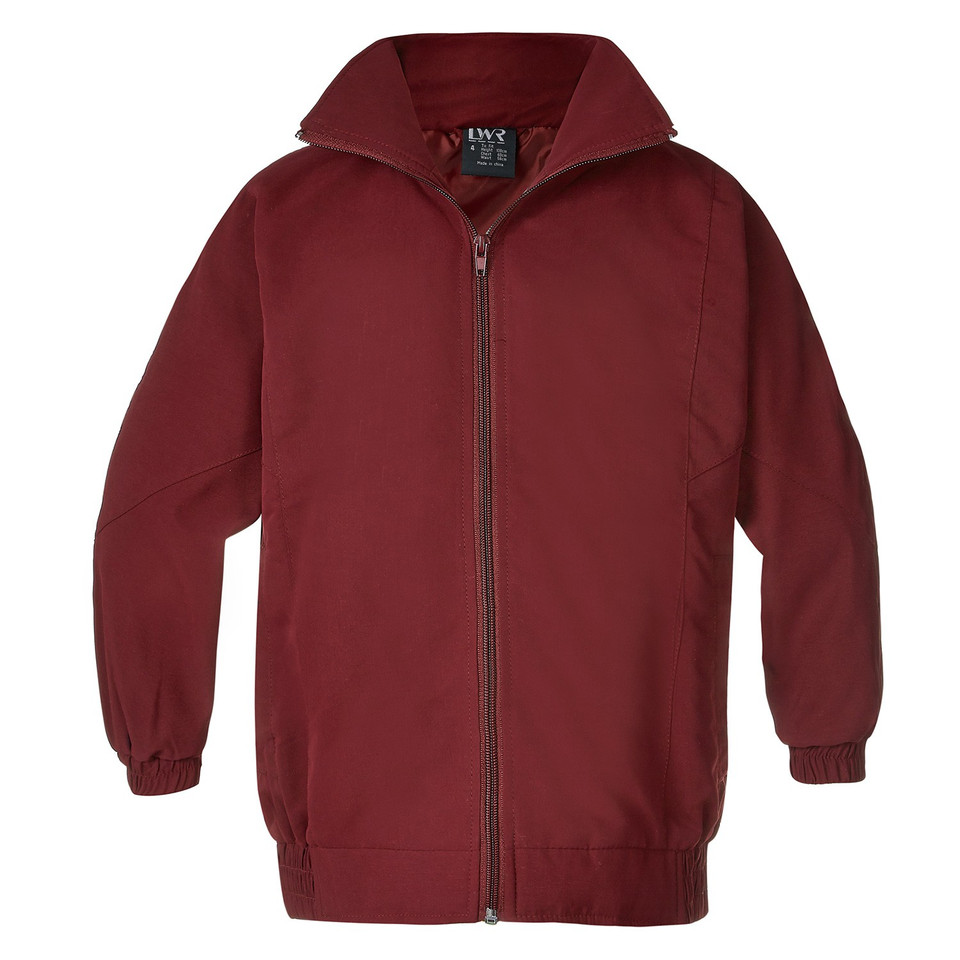 Water-Repellent Microfibre Sport Jacket - Dark Maroon