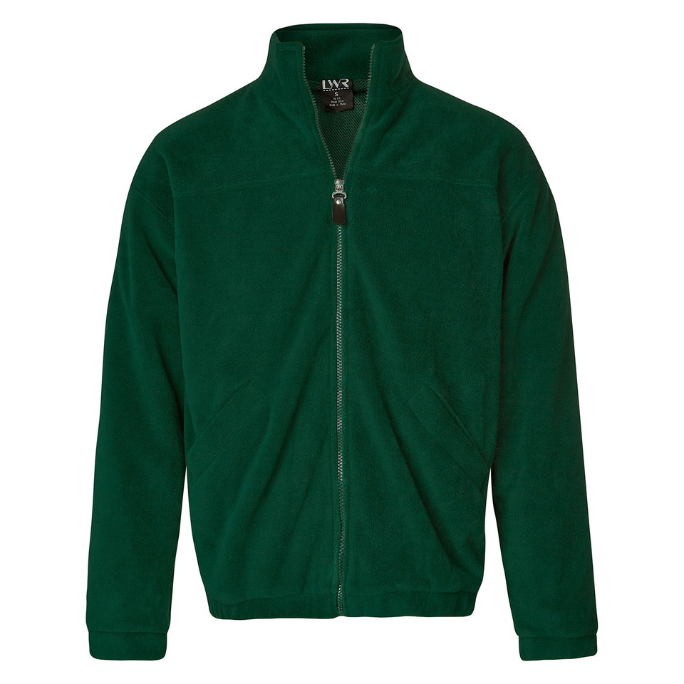 Bulk Buy School Kids Polar Fleece Bomber Jacket - Bottle Green