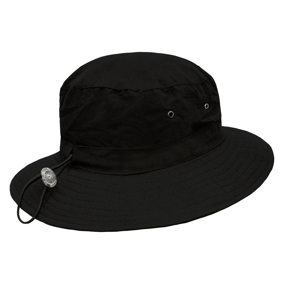Bulk Buy Kids Microfibre Bucket Hat - Black