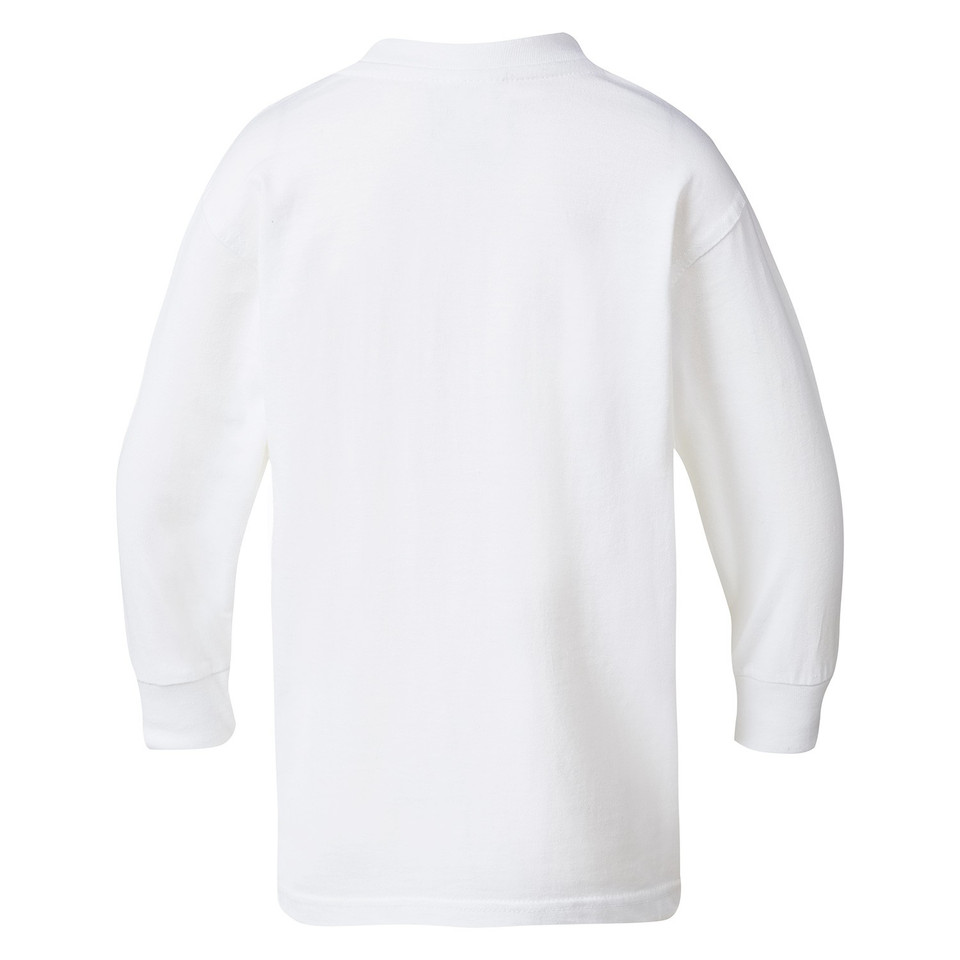 Kids/Adults Plain Long Sleeve T-Shirt - Back