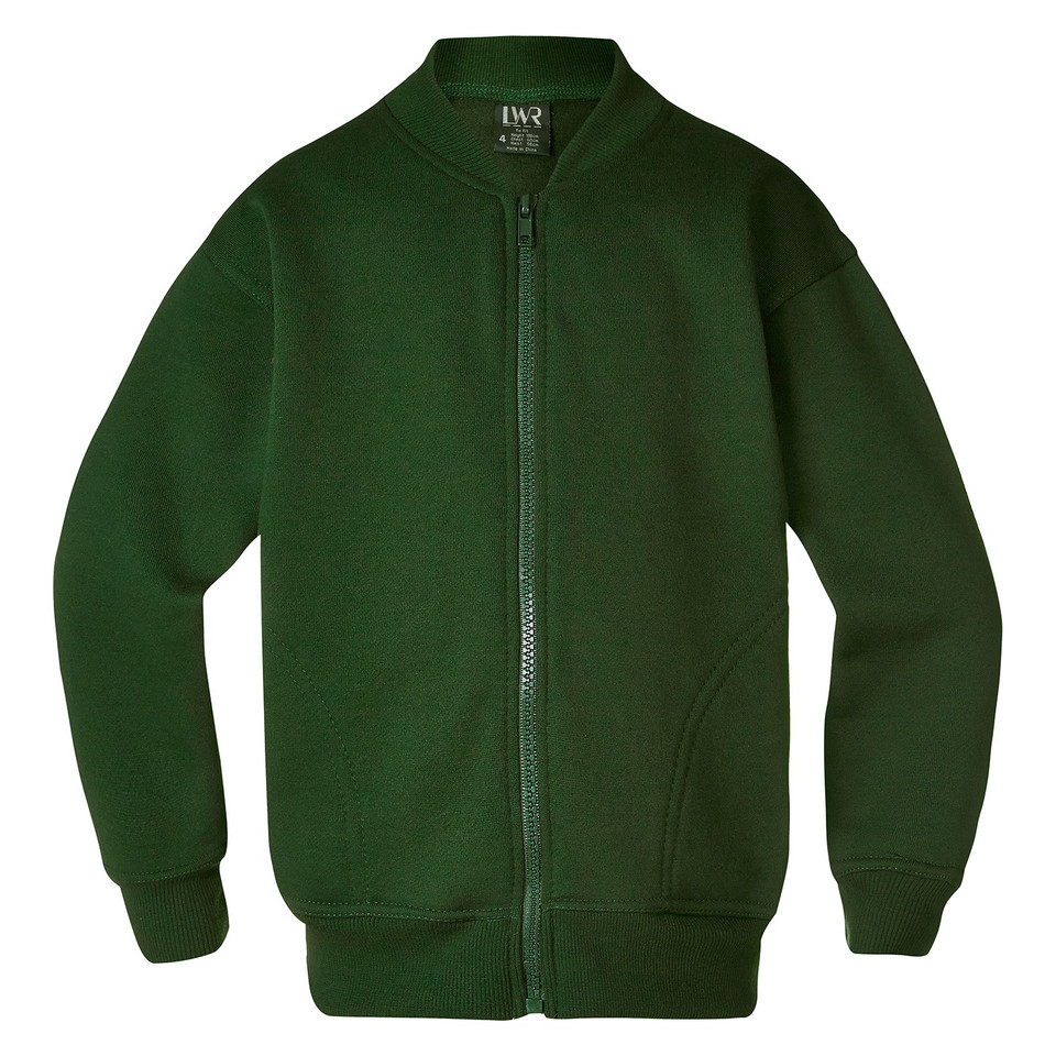 Kids/Youth Heavyweight Fleecy Zip Jacket - Dark Bottle