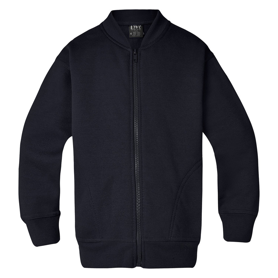 Kids/Youth Heavyweight Fleecy Zip Jacket - Dark Navy