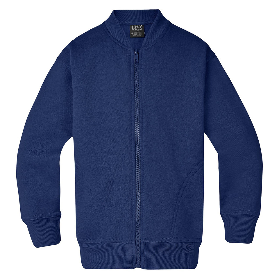 Kids/Youth Heavyweight Fleecy Zip Jacket - Dark Royal
