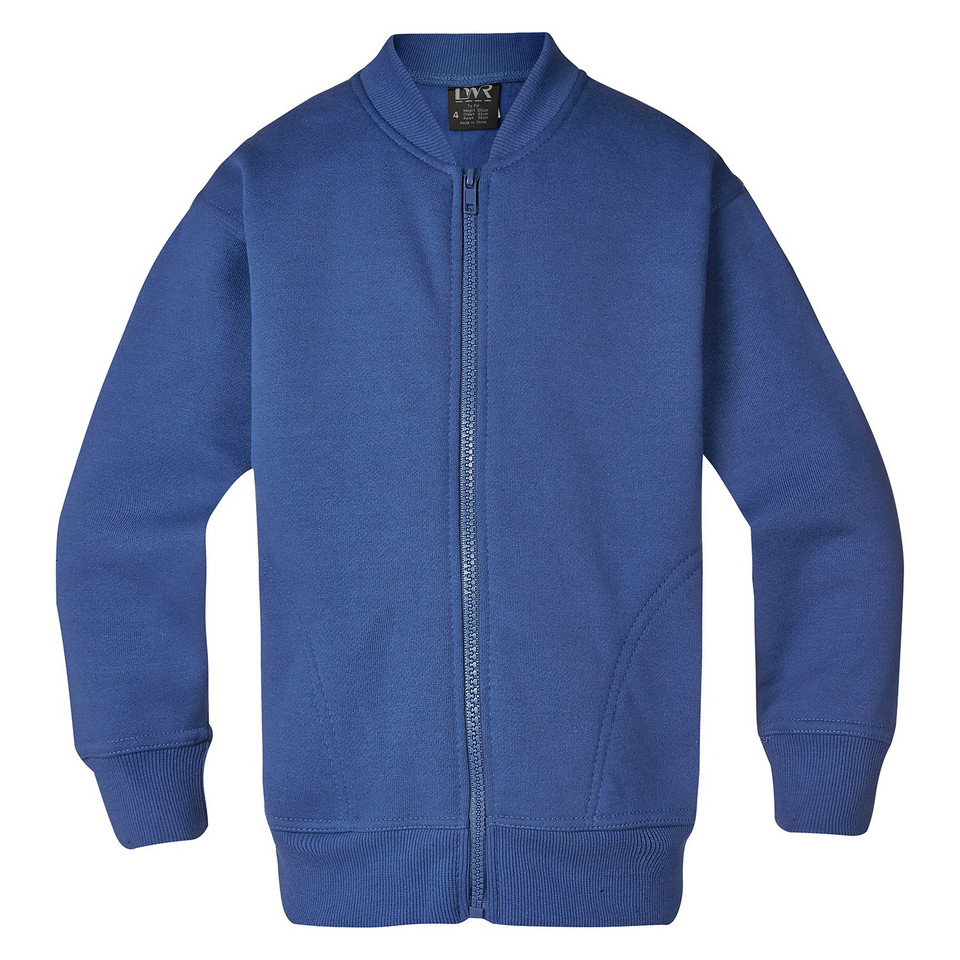 Kids/Youth Heavyweight Fleecy Zip Jacket - Royal