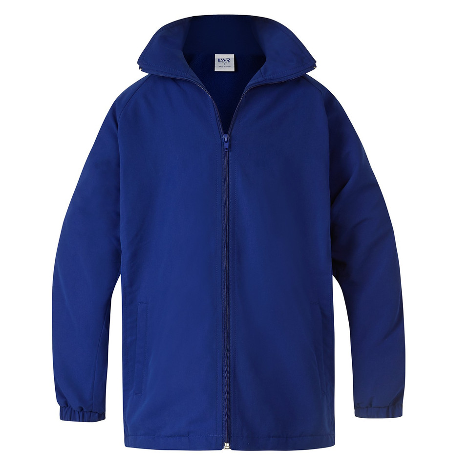 Kids/Youth Polar Fleece Lined Microfibre Jacket - Dark Royal