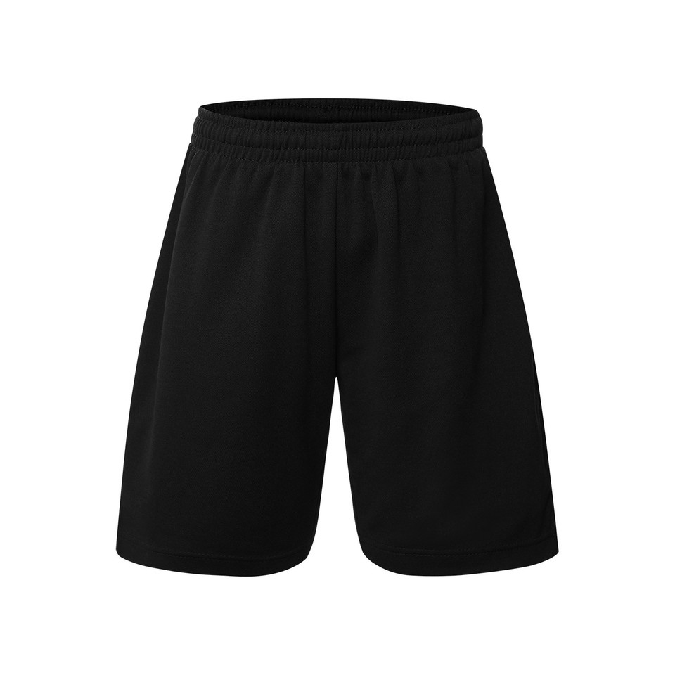 Creswell Poly-Cotton Sport Shorts - Black