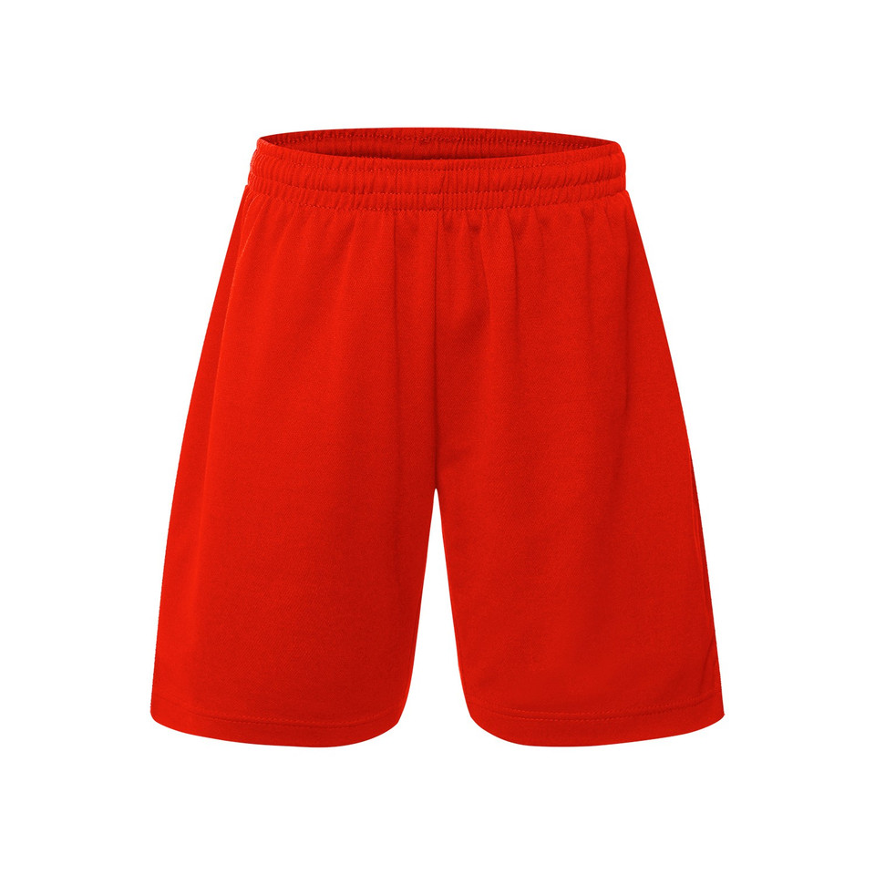 Creswell Poly-Cotton Sport Shorts - Red