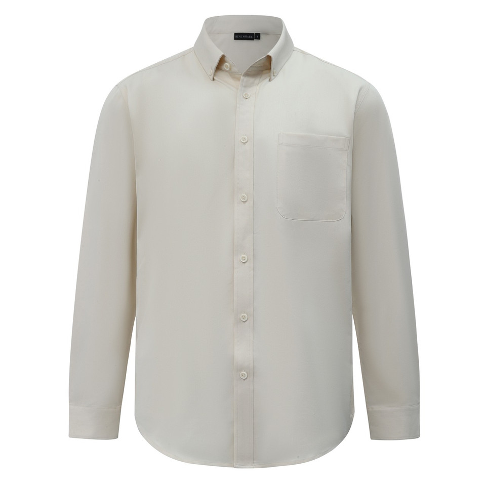 MONTROSE Mens Smart Casual Cotton Blend L/S Shirt - studio flat lay