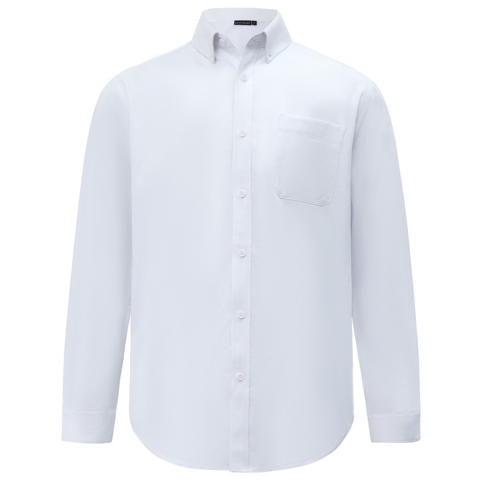 MONTROSE Mens Smart Casual Cotton Blend L/S Shirt - studio flat lay