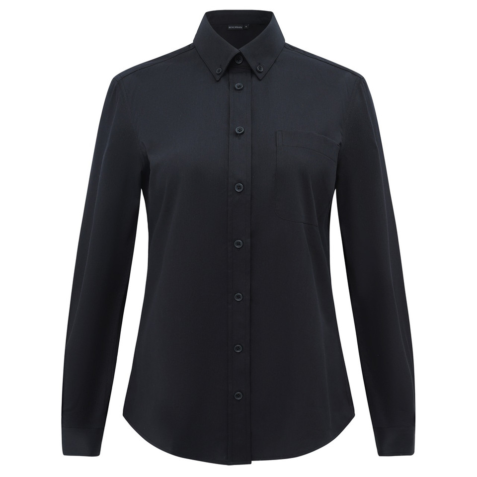 MONTROSE Womens Smart Casual Cotton Blend L/S Shirt - studio flat lay