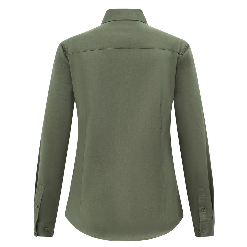 MONTROSE Womens Smart Casual Cotton Blend L/S Shirt - back view