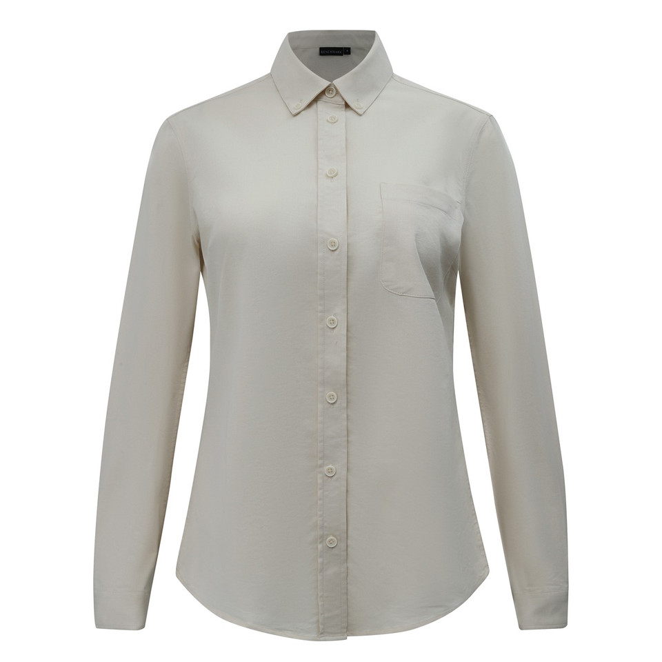 MONTROSE Womens Smart Casual Cotton Blend L/S Shirt - studio flat lay