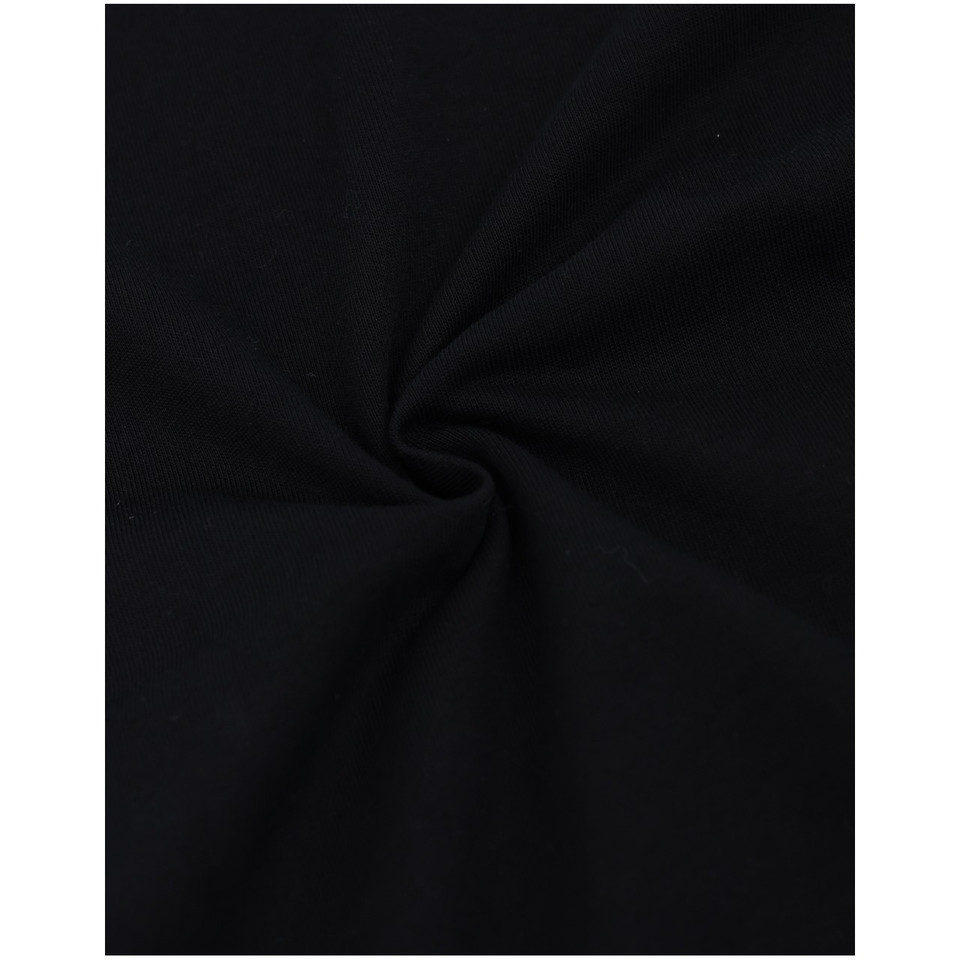 Black unisex heavy cotton oversized tee in boxy relaxed fit - additional view