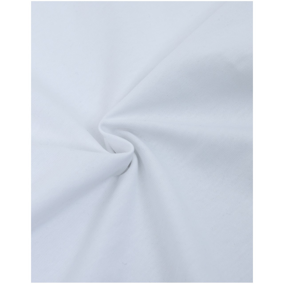White unisex heavy cotton oversized tee in boxy relaxed fit - additional view