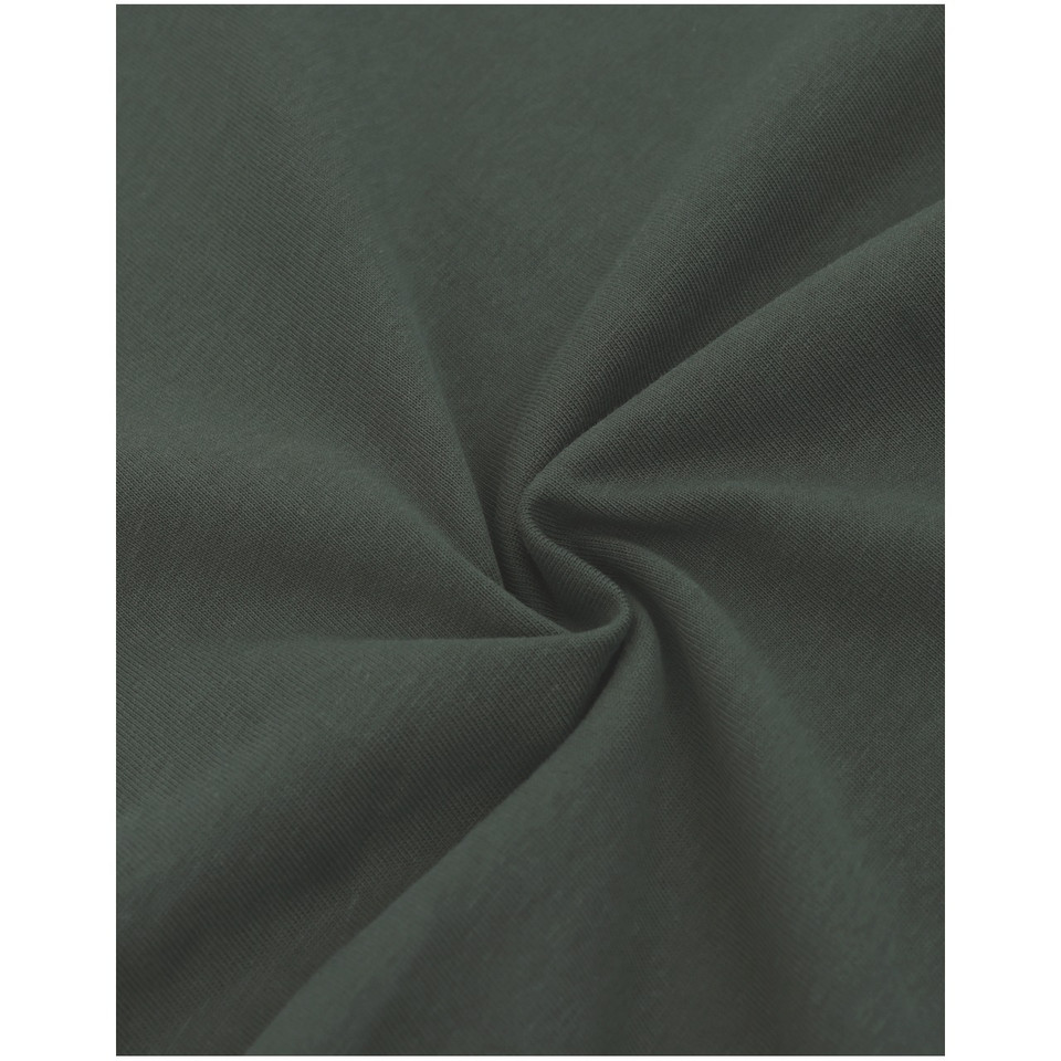 Army Green unisex heavy cotton oversized tee in boxy relaxed fit - additional view