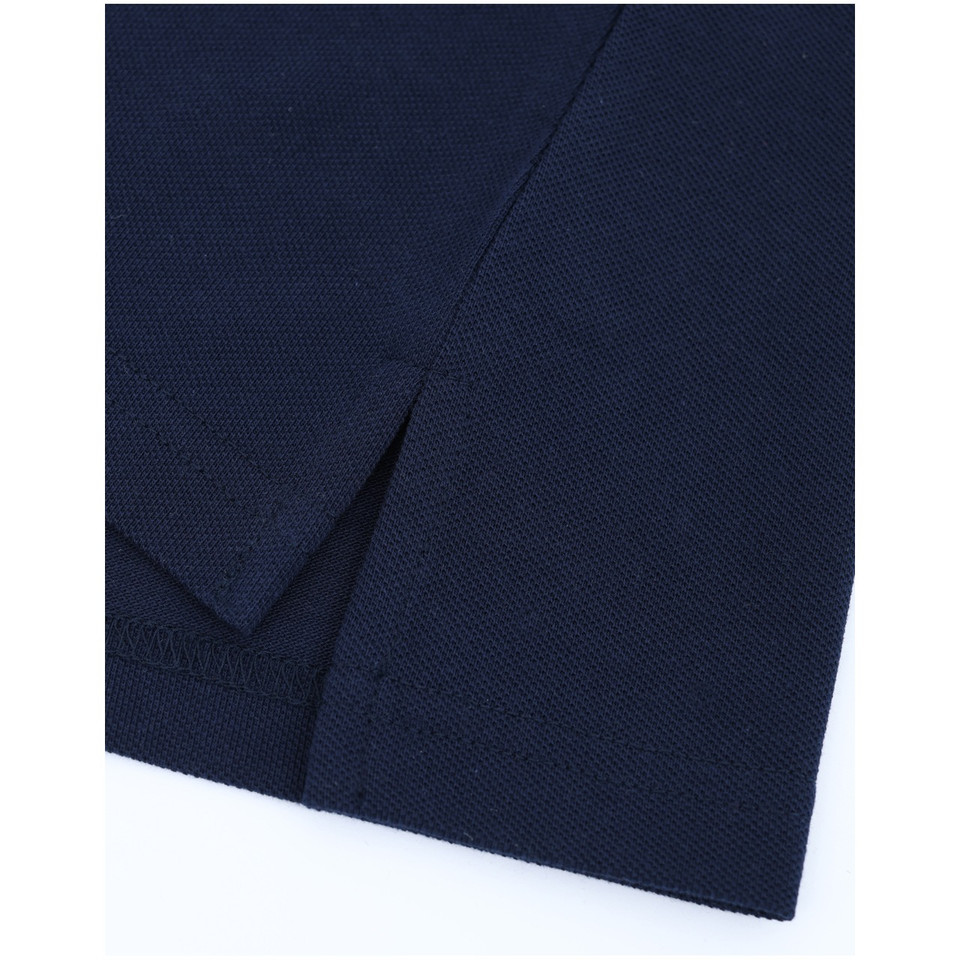 Navy womens classic cotton poly pique short sleeve polo - additional view