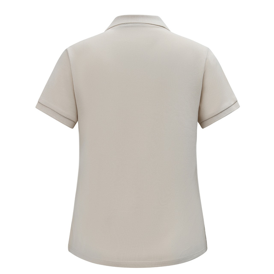 PESCARA Womens Classic Cotton/Poly Pique S/S Polo - back view
