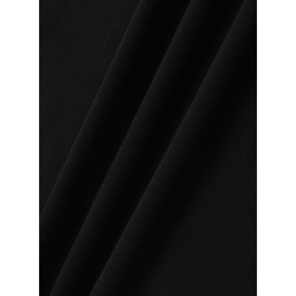 BAHAMA women's black cotton pique polo - pique fabric texture detail