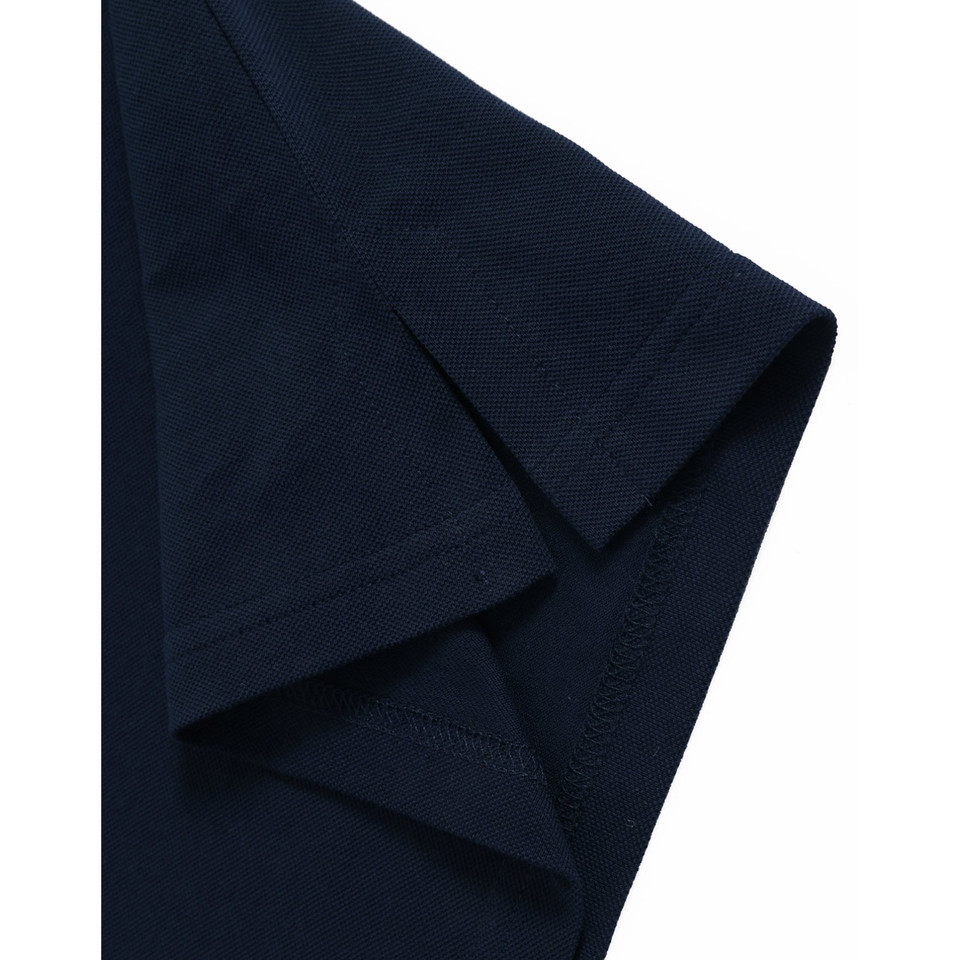 BAHAMA women's navy cotton pique polo - hem detail