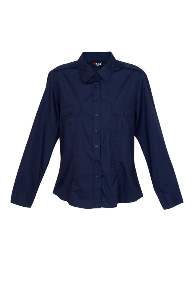 Wholesale Women Military Long Sleeve Navy