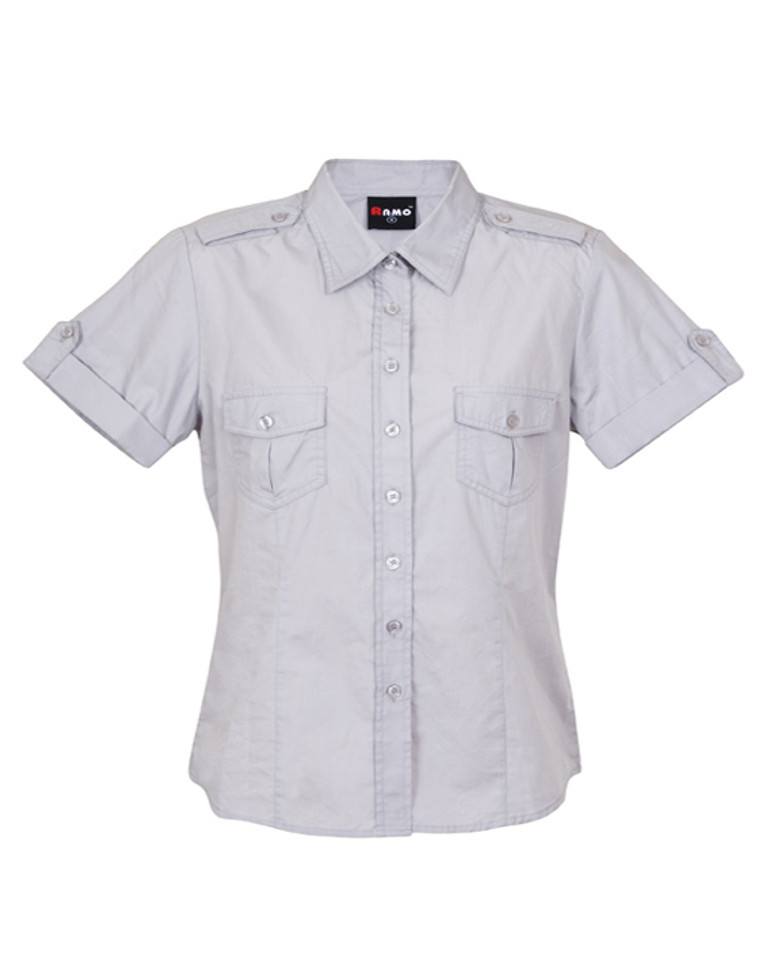 Bulk Buy Short Sleeve Military Shirt Ice Grey Bulk Buy Short Sleeve Military Shirt Ice Grey