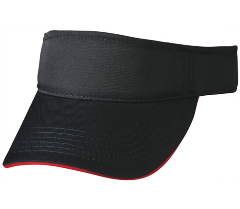 bulk buy cotton sun visor | Navy/Red bulk buy cotton sun visor | Navy/Red