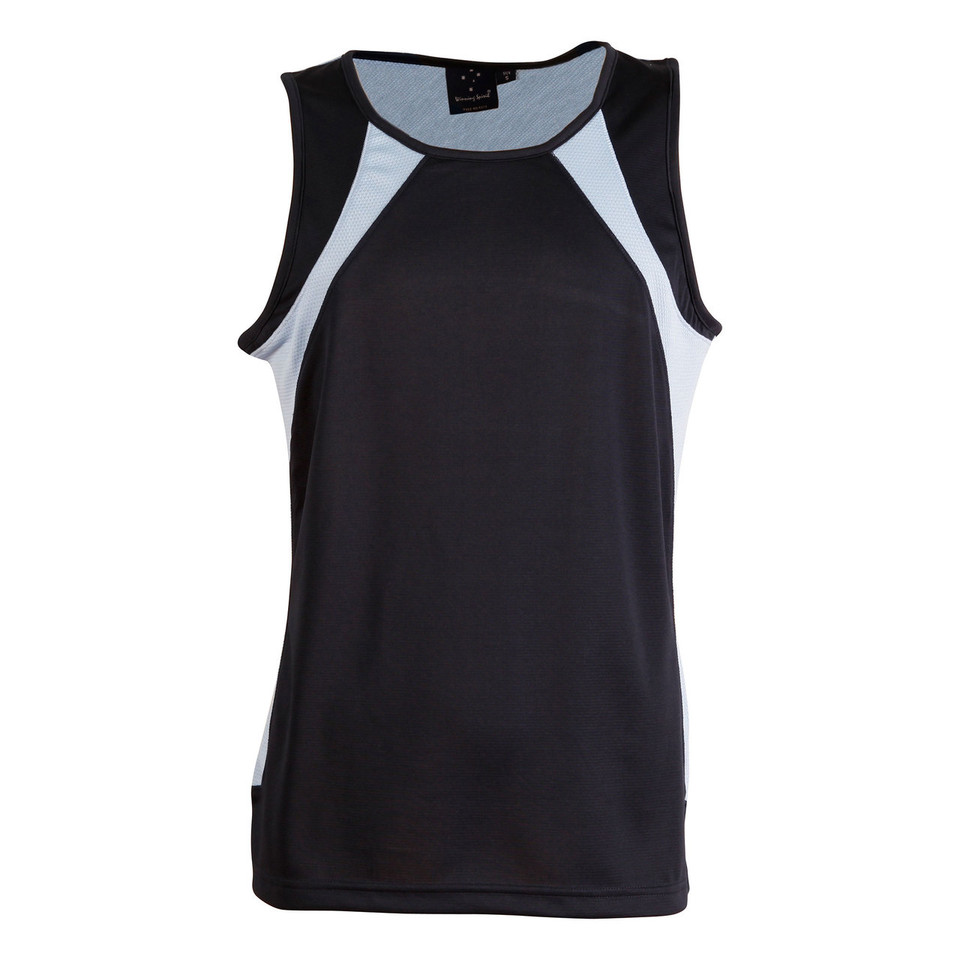 adult contrast quick dry singlet | Navy/Sky adult contrast quick dry singlet | Navy/Sky
