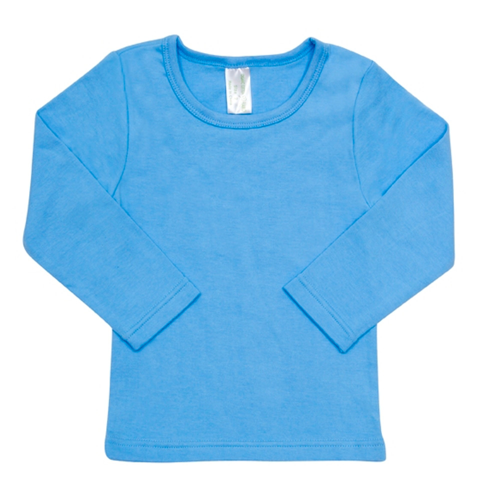 Baby tshirts long sleeves organic cotton | Sky
