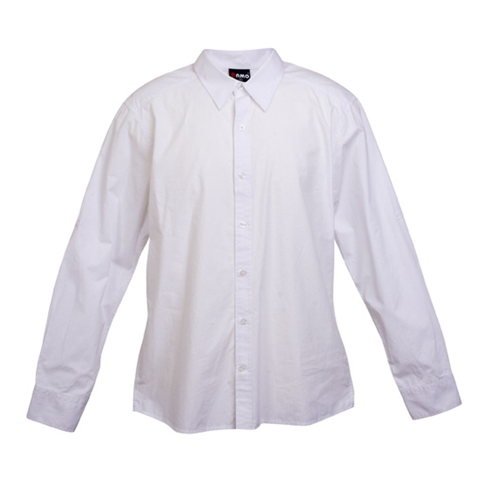 Bulk discount plain mens business shirts australia | White