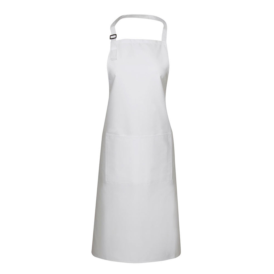 plain full bib apron | white | hospitality uniform plain full bib apron | white | hospitality uniform