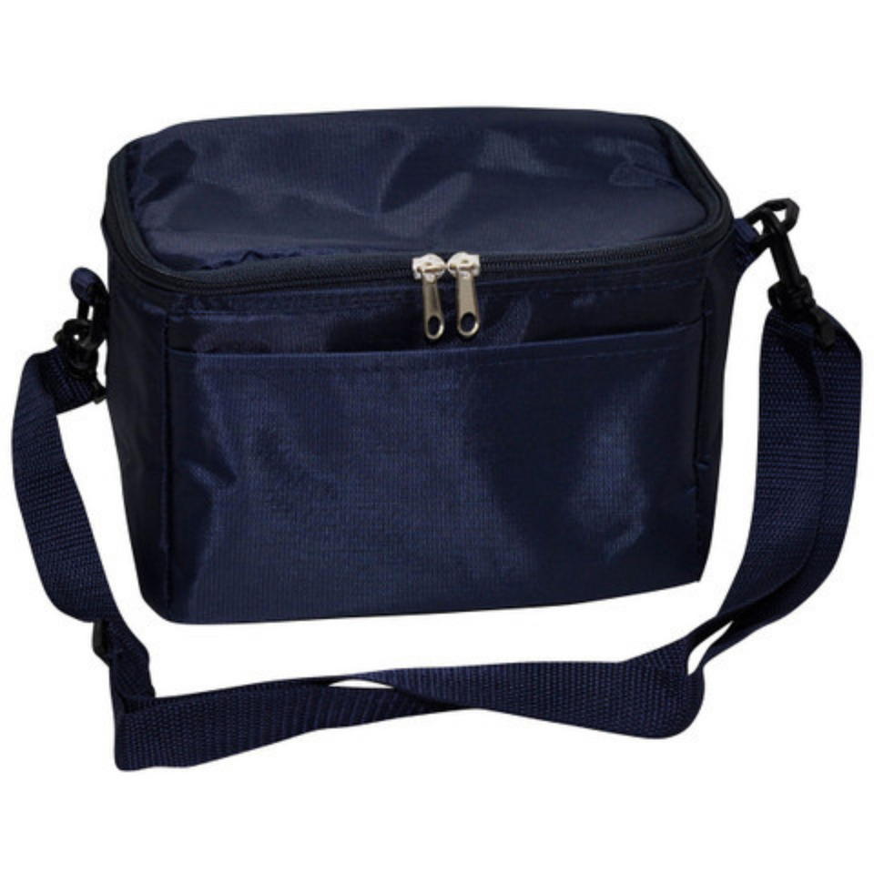 GLACIA 6 Can Cooler Bag Navy WS-B6001 Blank Clothing