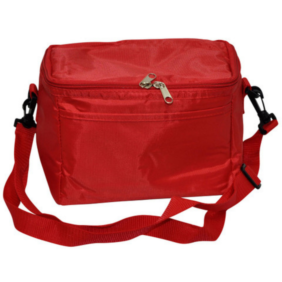 GLACIA 6 Can Cooler Bag Red WS-B6001 Blank Clothing